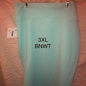 LULAROE CASSIE -NWT 3XL MINT SKIRT